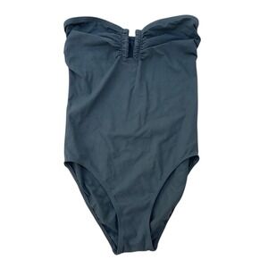 ERES Cassiopee Duni Bandeau One Piece Swimsuit Sauge Green 42 NWT